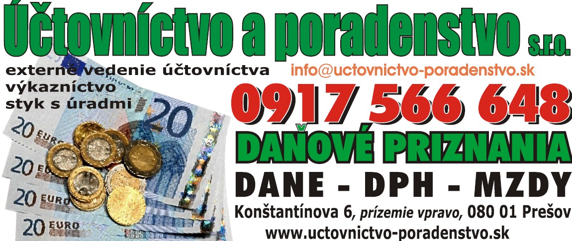 účtovníctvo, poradenstvo, dane